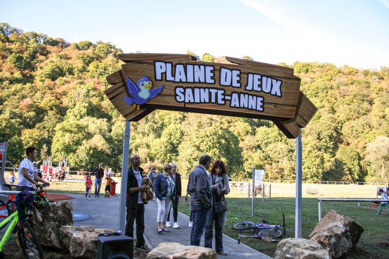 Inauguration de la Plaine de Jeux Sainte-Anne