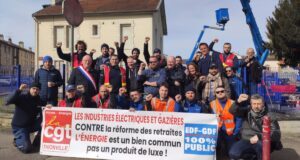 André Corzani en soutien aux agents Enedis