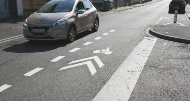 Itinéraire cyclable partagé