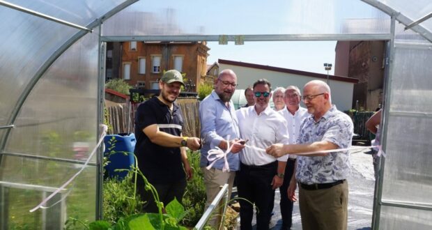 Inauguration des nouvelles serres du Jardin Solidaire de La Force de l'Union