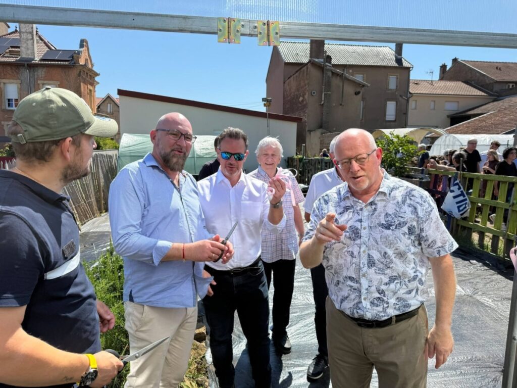 Inauguration des nouvelles serres du Jardin Solidaire de La Force de l'Union