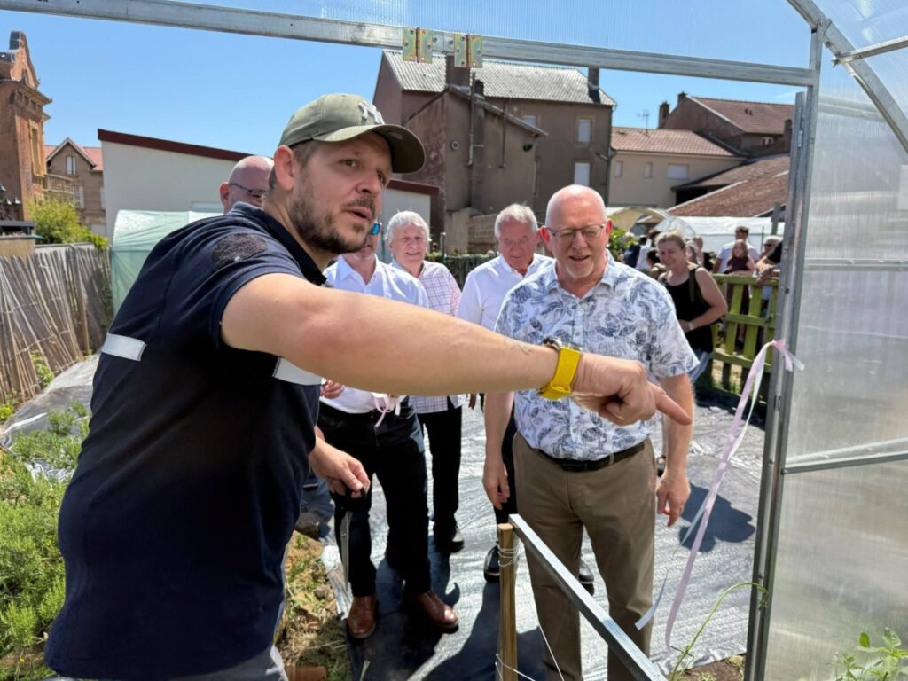 Inauguration des nouvelles serres du Jardin Solidaire de La Force de l'Union