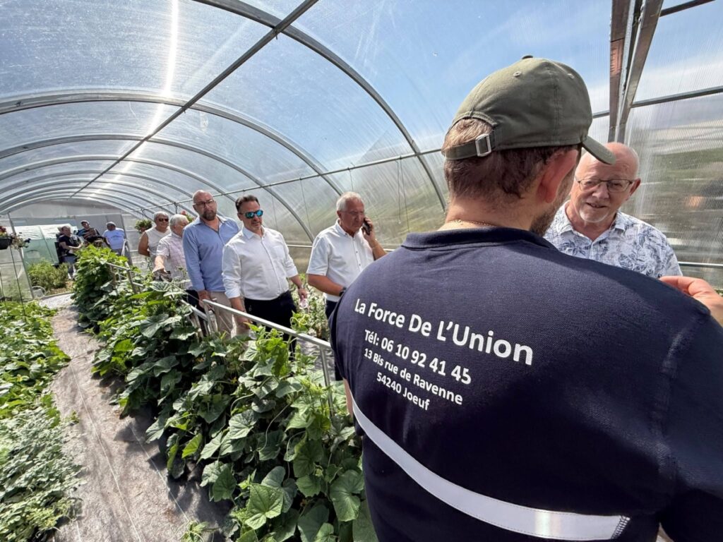 Inauguration des nouvelles serres du Jardin Solidaire de La Force de l'Union